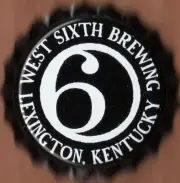 USA Plastic Lined Beer Crown Bottle Cap: West 6th Brewing