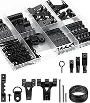Mr. Pen- Picture Hanging Kit, 220pc, Black, Picture Hangers, Nails for Hanging Pictures, Wall Hangers, Picture Hanging, Picture Hanging Hooks, Frame Hanging Hardware, Picture Hooks, Wall Hanging Kit