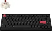 Keychron Q1 Max RGB QMK/VIA Custom Mechanical Keyboard, Hot-Swap Full Metal Knob with Gateron Jupiter Brown Switch, Side Printed keycaps, 2.4 GHz/Bluetooth/Wired Gaming Keyboard for Mac Windows