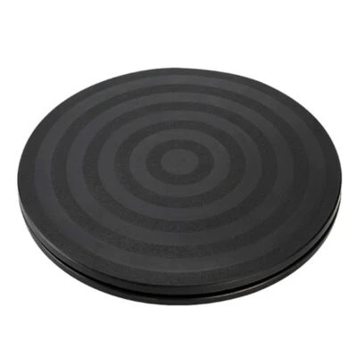 8" 20cm Black Plastic Turntable Round Stand Practical Clay Sculpture Turntable
