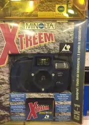 Factory Sealed NEW 1 MINOLTA XTREEM UNDERWATER SPLASHPROOF GX-1 APS FILM CAMERA