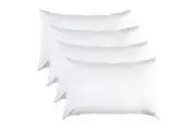 100 Percent Cotton Pillow Cover with 800g Poly Fill, Hypoallergenic, Antibacterial, and Cooling Technology 4 PK