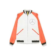 [Moncler X Mercedes-benz By Nigo] Moncler X Mercedes-benz By Nigo X Mercedes-Bens Logo-embroidered Bomber Jacket III NUMERIC WHITE/ORANGE