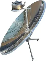 Portable Solar Cooker, 1800W 1.5m Diameter Camping Outdoor Solar Cooker, Parabolic Focal Spot Temperature:700-1000°C, Sun Oven for Solar Heating, Outdoor Barbeque Picnic