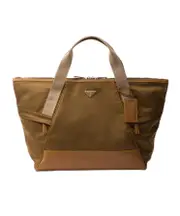 Prada Re-Nylon Zipped Duffle Bag One size cork beige