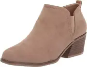 Dr. Scholl’s Women's Laurel Ankle Booties Color Wood Brown Microfiber Size 11M