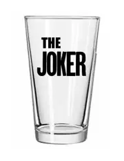Halloween - The Joker - 16 oz Pint Beer Glass Pub Seltzer Cocktail Tea Barware