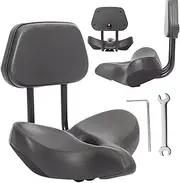 Saddle with Backrest - Memory Foam Padded Cushion | Soft Back Cushion, Seat, Comfortable Saddle Seat for Tricycle Mountain Bike