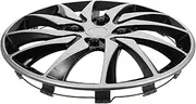 Kichvoe Hubcap Cover for Car Wheel Rim Silver Black Auto Refit Accessory Durable Material Replacement for Damaged Hub Enhance Vehicle Appearance
