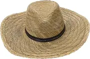 [SAFIGLE] Wide Brim Bucket Hat Men's Straw Beach Sun Hat Fashion Sunshade Cap for Outdoor Activities Uv