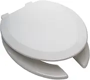 Toilet seat Round Toilet Seat Open Front Toilet Seat Soft Close and Provide The Fit, Round, Polypropylene Material, White,35.5 * 42Cm,Round