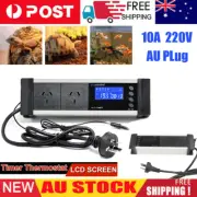 Timer Thermostat Day/Night Dimming LCD Temperature Control For Reptile Aquarium
