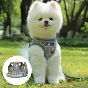 Small Dog/Puppy Harness And Leash Set Breathable Mesh Vest Chest Strap Size M