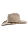 Thomas Cook Station Lined Pure Wool Felt Hat With Sweatband in Putty