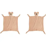 2x Urban Bubsy Koala Cotton Muslin 30x30cm Comforter w/Plush Baby/Infant Toy PNK