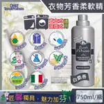 (5瓶)義大利東方寶石-香氛衣物柔軟精750ML/灰瓶-白麝香