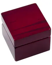 Bey-Berk Compass & Clock in Lacquered Rosewood Hinged Box
