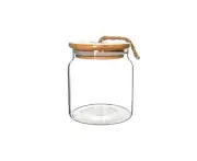 Glass Jar with Bamboo and Twine Lid - 500ml