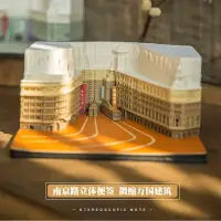 在飛比找樂天市場購物網優惠-創意3D網紅立體便簽禮物紀念品上海南京路步行街建筑清水寺便利