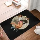 Bath Mat Retro Girl Doormat Flannel Carpet Outdoor Rug Home Decoration