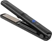 Cordless Hair Straightener, Portable Flat Iron 4 Temperature Options and 20S Fast Heating, Long-Life Battery Ceramic Hair Straightener, Travel Size USB Rechargeable