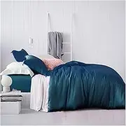 Blue Top Grade 100% Silk Bedding Set Beauty Silk Queen King Quilt Cover Flat Sheet Pillowcase for Sleep Free Shipping(7,Queen)