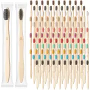 120 Pcs Toothbrushes Bulk Soft Bristle Disposable Wooden Individually Wrapped...