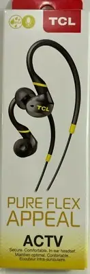 TCL - ACTV100BK-NA - Monza In-Ear Earbuds Headphones with Mic - Black