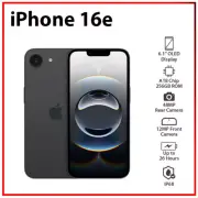 (New) Apple iPhone 16e 5G 8GB+256GB BLACK Dual SIM Unlocked iOS Cell Phone