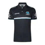 NRL Cronulla Sharks Men's Media Polo Shirt - Sizes M - 3XL