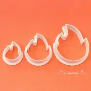 Fire Flame Polymer Clay Cutter Set (style 1)