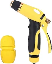 LINZI High Pressure Spray Gun with Alloy Nozzle, 4 Watering Modes, Adjustable Garden Hose Spray Gun, Water Sprayer, for Plant Lawn Watering, Pet Shower, Car Washing