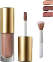 Vegoly Liquid Eyeshadow - Long-Lasting Matte & Shimmer Formula, Easy-Blend Creamy Liquid Shadow for Smooth Makeup (Soft Mauve)