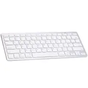 Bk3001 Ultra-Thin Bluetooth 3.0 Abs Keyboard For Ipad Air 2 / Ipad Air / Ipad 6 / Ipad 5 / Ipad Mini 1 / 2 / 3 / Ipad (Ipad 3) / Ipad Iphone 4 and 4S / 3G Sony Ps3 Smart Phones(White)