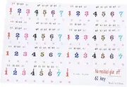 UPKOCH 61-Key Piano Keyboard Decals Adhesive Piano Stickers Musical Keyboard Stickers Easy Install Decal Set