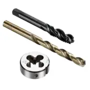 M10 x 1.5 Nitride Coated Spiral Flute Tap and Round Die and 8.5mm Drill Bit Set