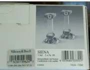 New Villeroy & Boch Siena Candlesticks w/Candles