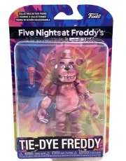 NOC Five Nights At Freddy's Tie Dye Freddy 6" Pink Purple Figure Funko 2022