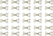 30 Pairs Sewing Hooks and Eyes Closures Metal Small 1.7 Cm Bra Hook for Clothing