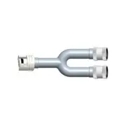 Philips NIBP Y Cuff single male twist lock to dual female threaded Adapter Compa