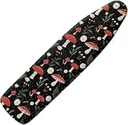 Snilety Mushroom Daisy Table Top Ironing Board Cover for Home Lauday No Pad-Ironing Board Covets with Elastic Easy Fit Ironing Table Cover 15x54