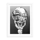 18x24 Framed Print - Robotic Hand with Reflecting Sphere Poster 0180