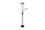 Reed LED Mother & Child Floor Lamp in Black/Brass/Chrome