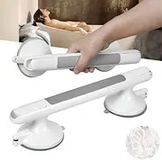Safety Shower Hand Rail With Strong Suction Cup for Toilet, Bathtubs and Showers - Non-Slip Grab Bar Helping Handle