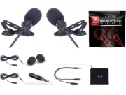 SOLID Clip On Lapel Microphone Interview Pack Set - TIKTOK