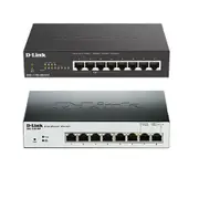 D-Link 8-Port Gigabit Smart Managed PoE Switch - 8 PoE Ports