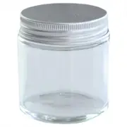 Clear Glass Jar with Silver Lid 100ml