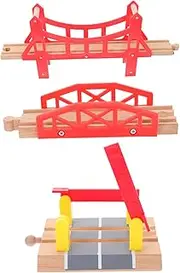 3pcs Kids Toys Toddler Toys Wooden Train Track Blocks for Children's Playthings