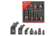 TOPEX 7-piece socket adaptor set 1/4" 3/8" and 1/2" universal joint socket adaptor