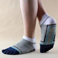 在飛比找ETMall東森購物網優惠-男士夏季吸汗保護跟腱個性五指襪